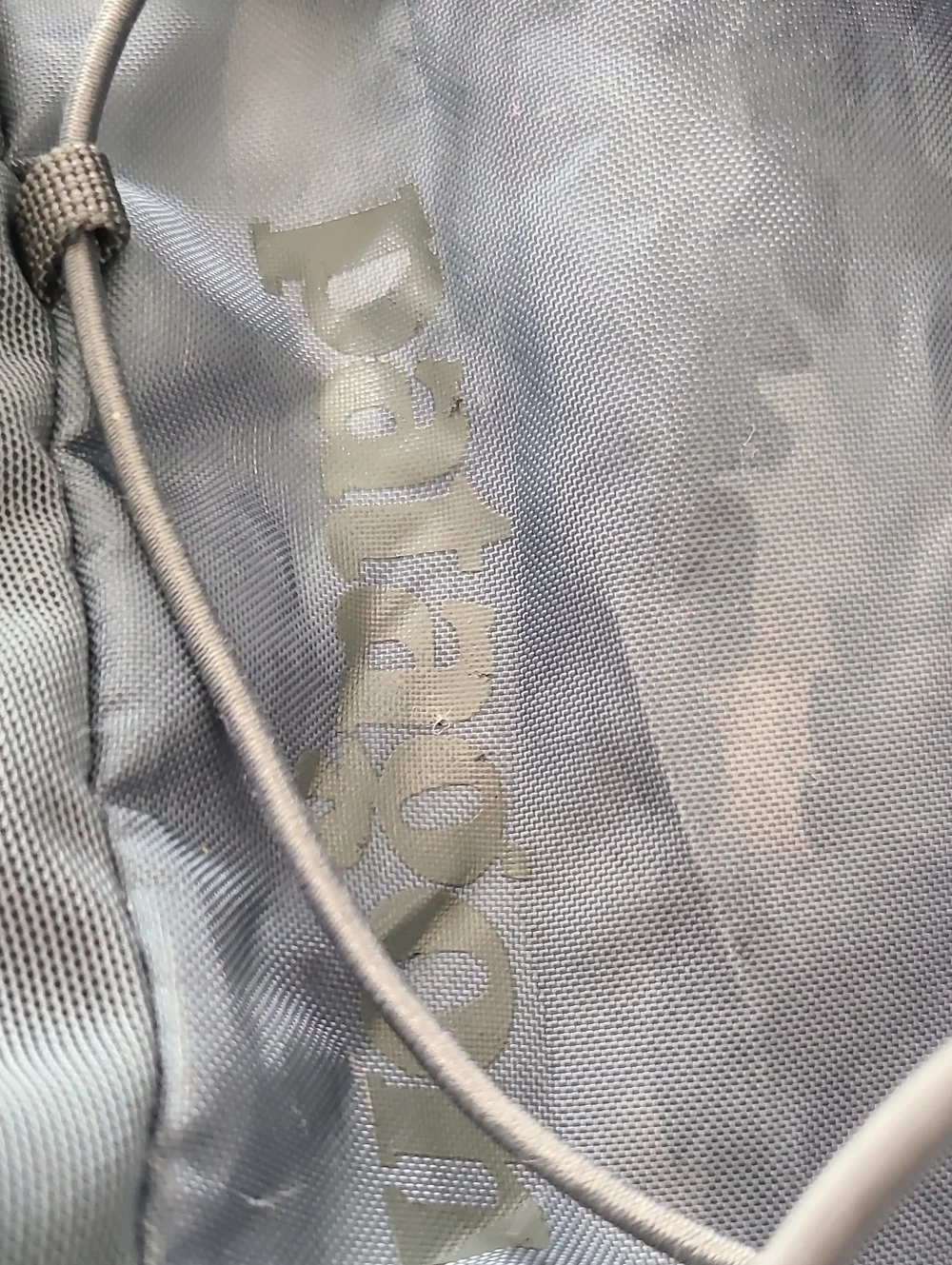 Patagonia Light Blue Camouflage Men's Backpack with Bungee Front